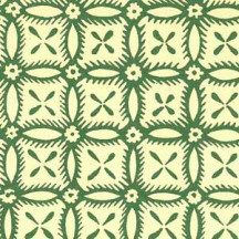 Green Geometric Flower Wheel Print Italian Paper ~ Carta Varese Italy